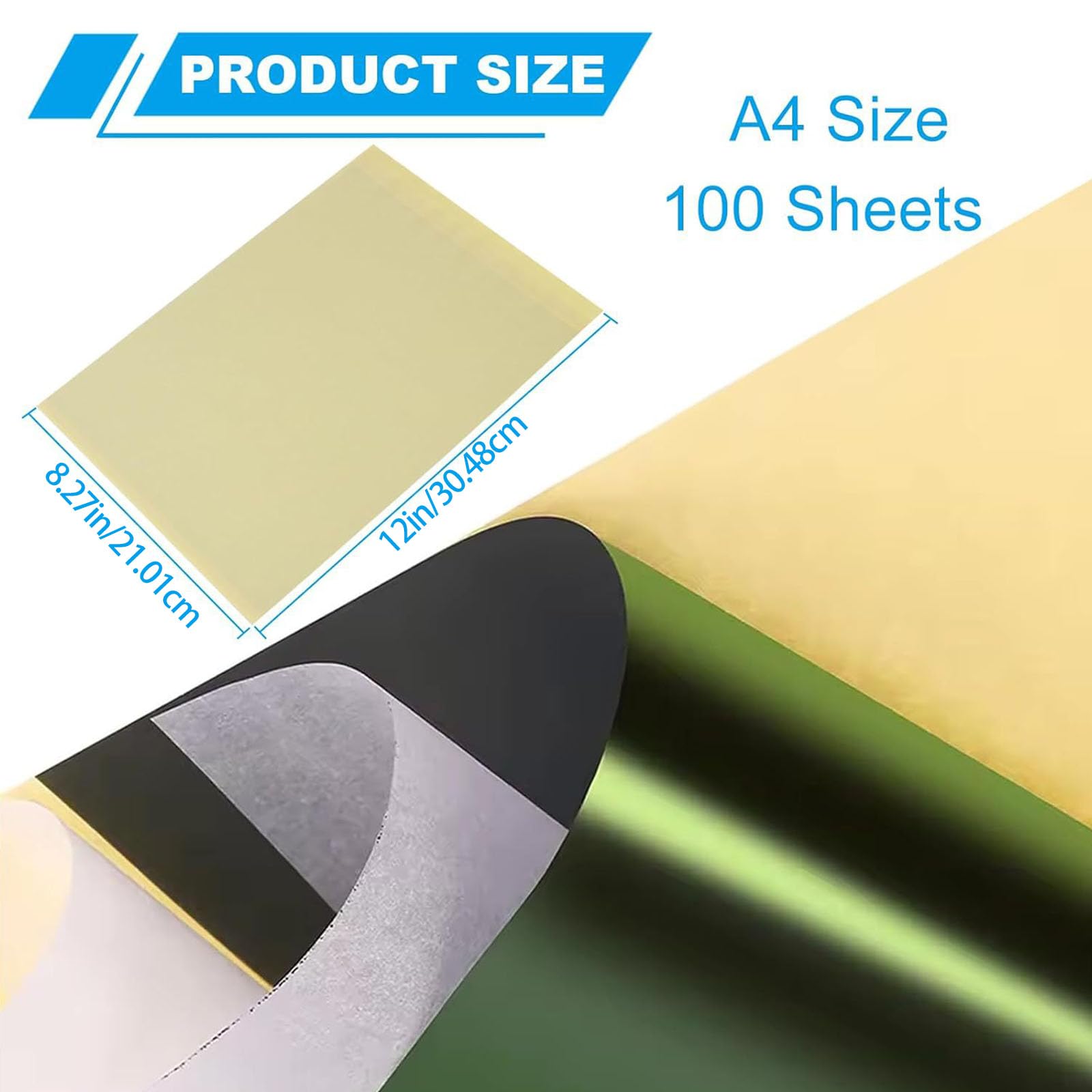Lot de 100 feuilles de papier transfert professionnel à 4 couches avec dos carbone pour réplication d'œuvres d'art détaillées