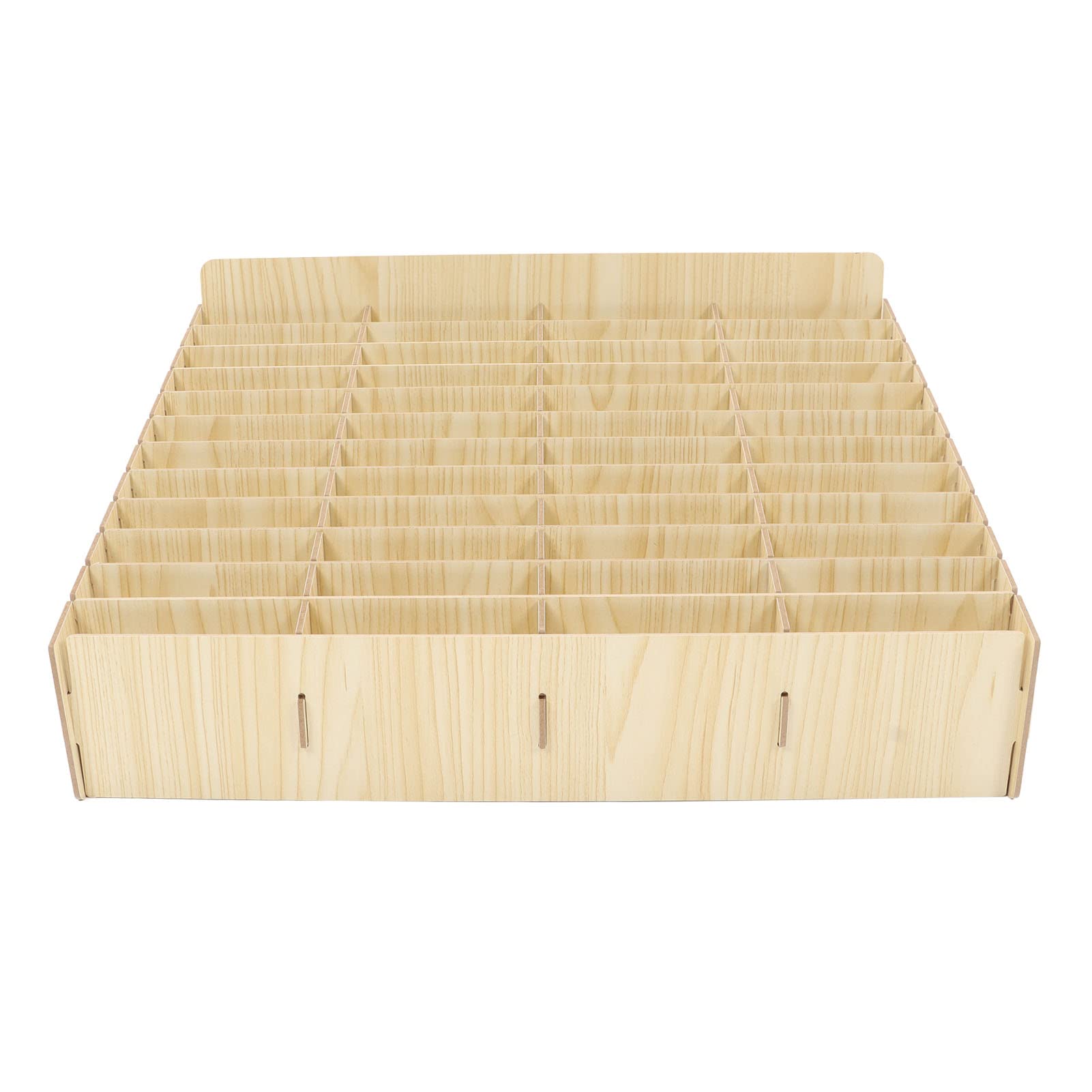 Scatola Portaoggetti da Scrivania in Legno con Design a 48 Griglie, Resistente Porta Cellulare Multiplo per Casa e Ufficio, Legno Sintetico, Facile da Installare