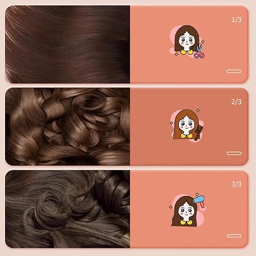 Miniatura 4 de Mini rizador de pelo de doble propósito, mini rizador de pelo 2 en 1, mini rizador de pelo de cerámica, mini rizador de pelo portátil (verde)