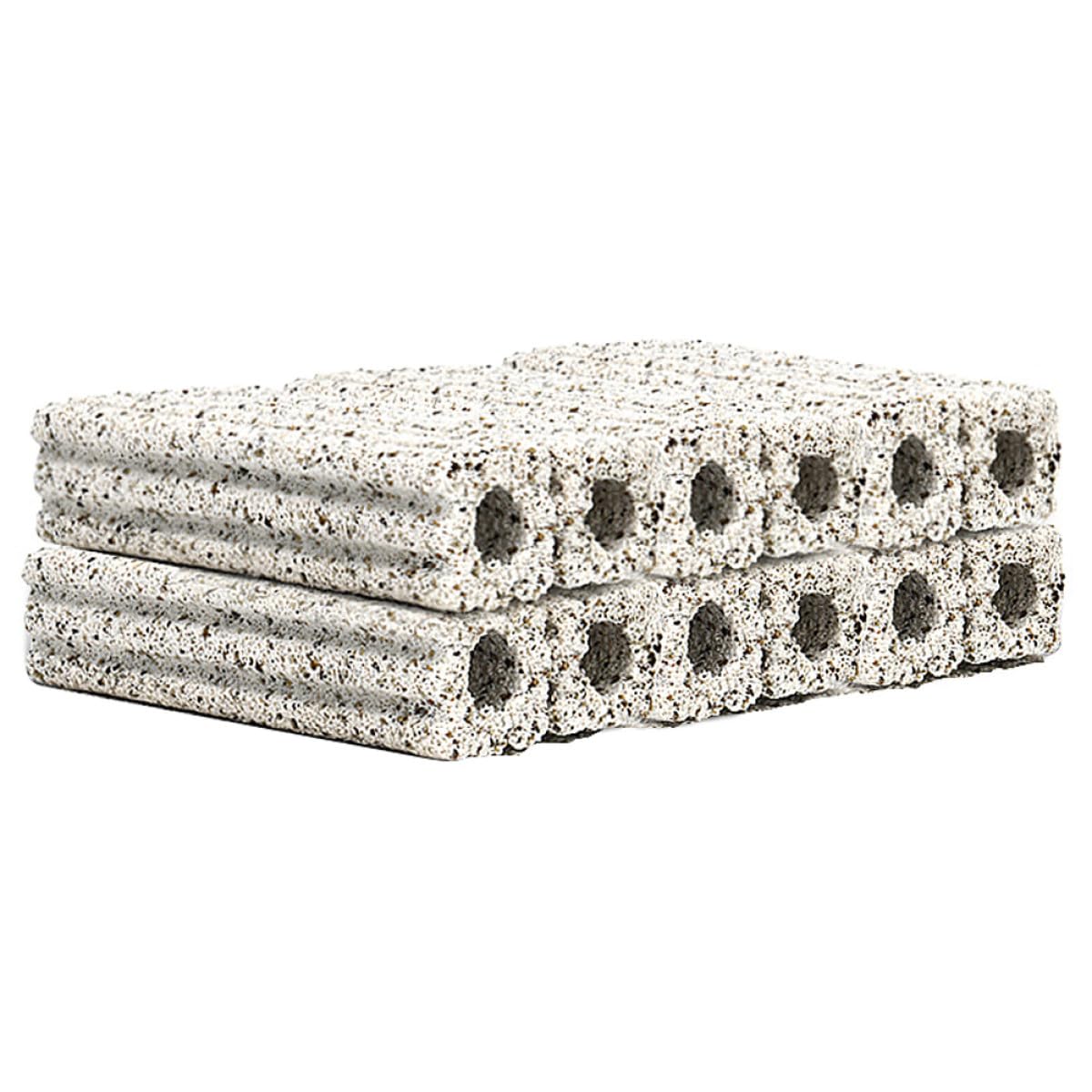 SOLUSTRE Material de Filtración para Acuarios de Cuarzo Pequeño Poligonal, 10 Piezas, Medios Filtrantes Reutilizables para Peceras y Estanques Estructura Porosa para Filtración Biológica