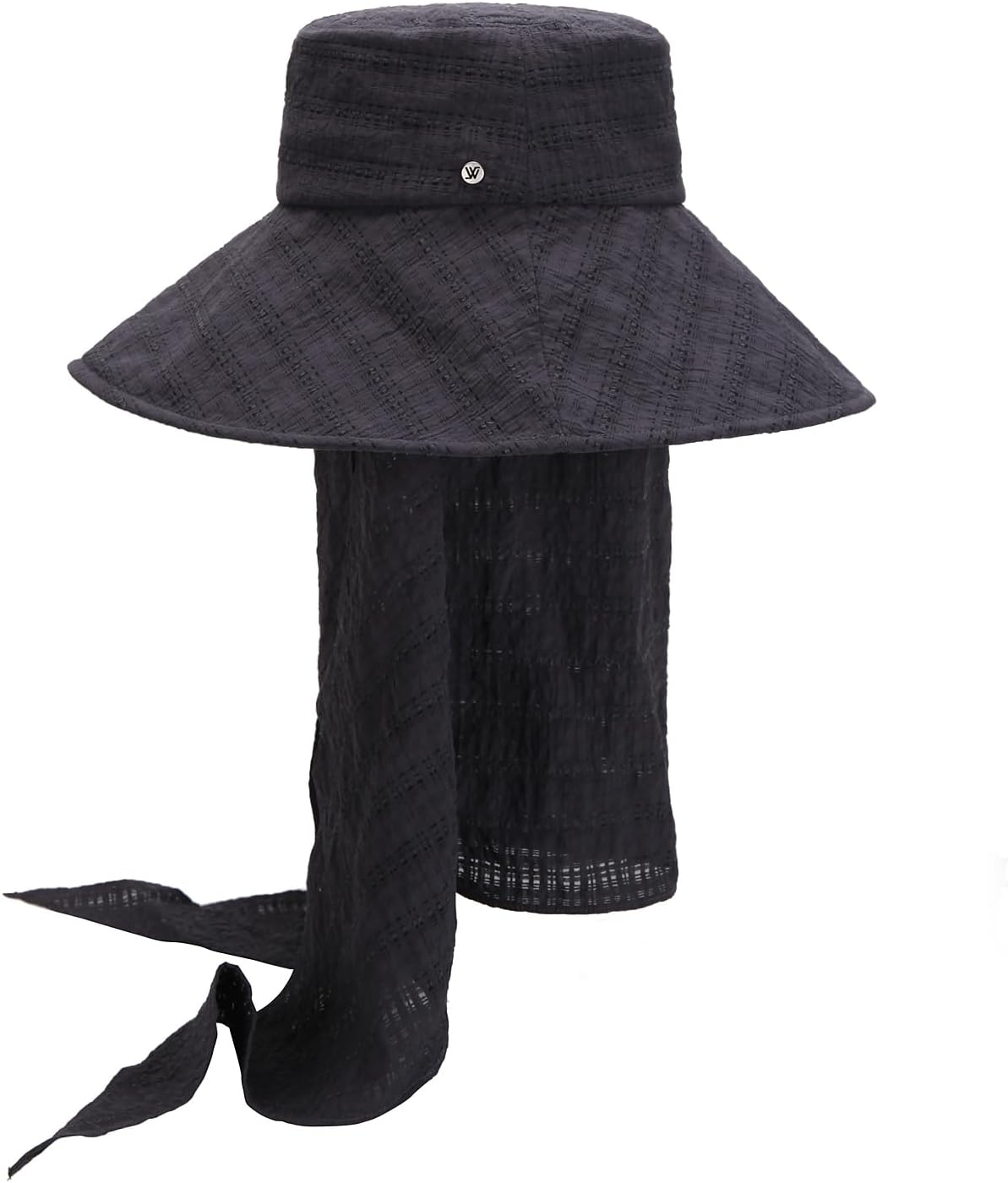 Floppy Sun Hat with Detachable Rayon Neck Drape for Women LOVEIN