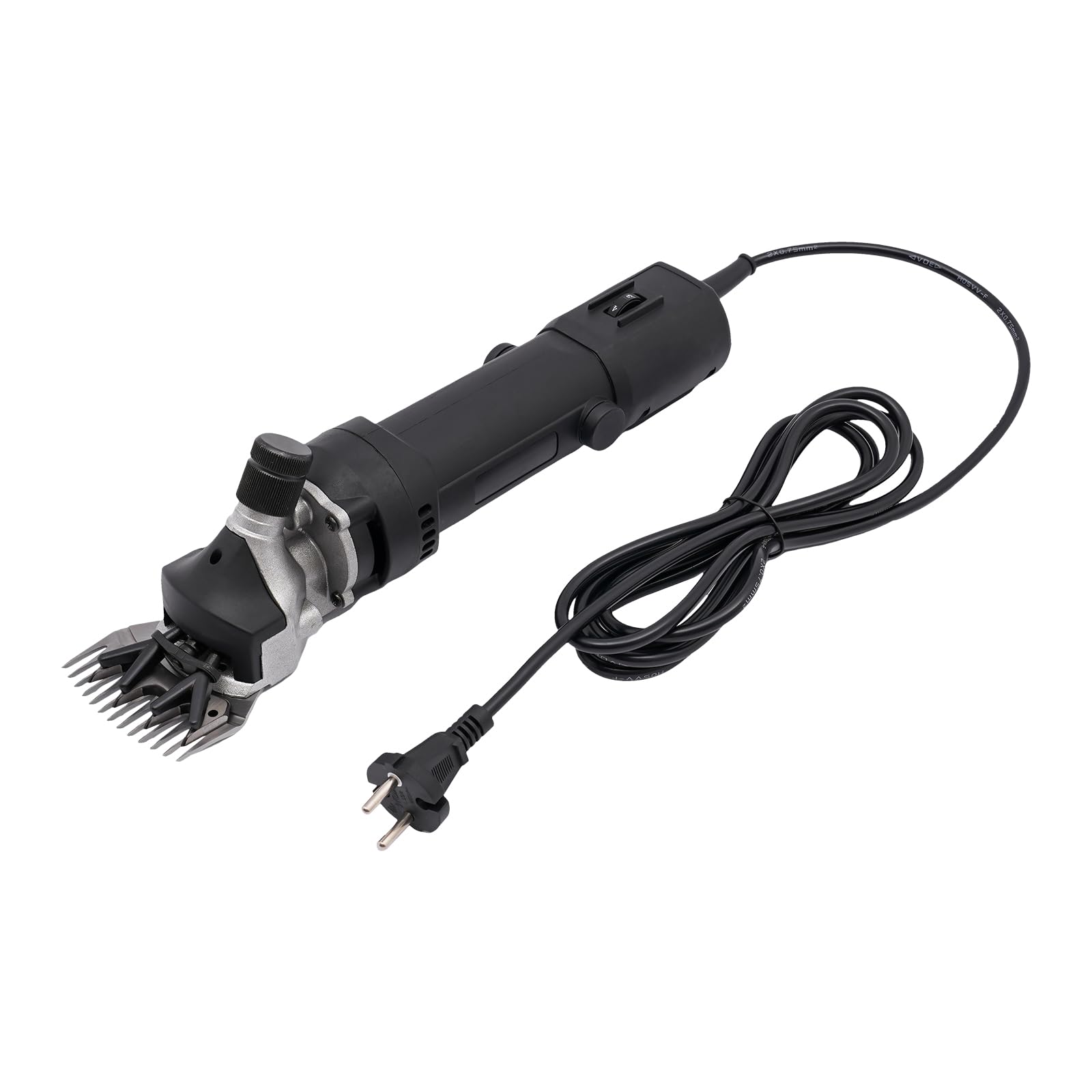 Esquiladora de ovejas para ovejas, caballos, 350 W, 220 V, con velocidad ajustable, esquiladora profesional de ovejas 0-3500 rpm, cable de alimentación largo y escobilla de carbón de repuesto