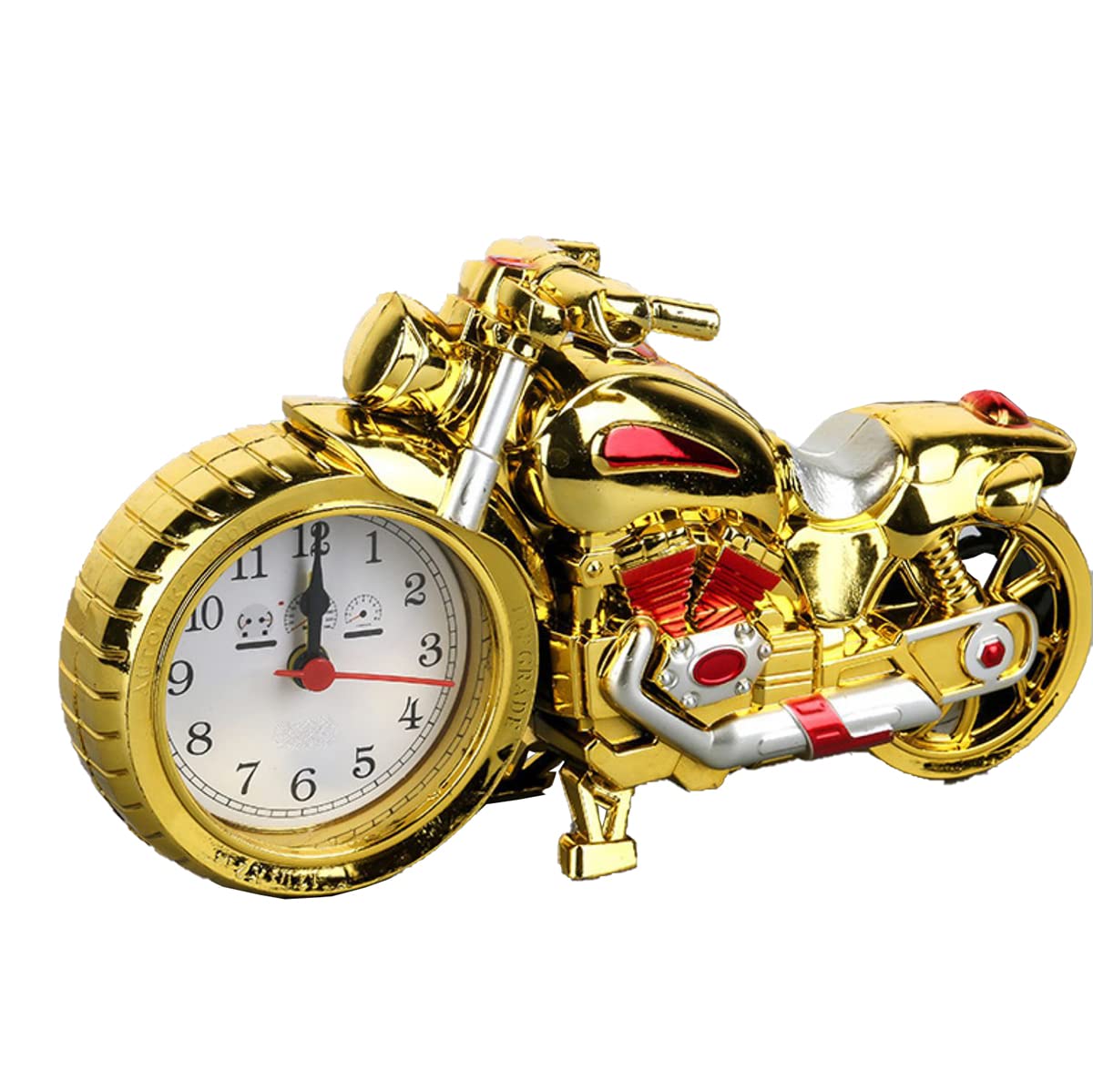 Wzsonchildrens Alarm Clock Mini Motorcycle Model Alarm Clock Retro