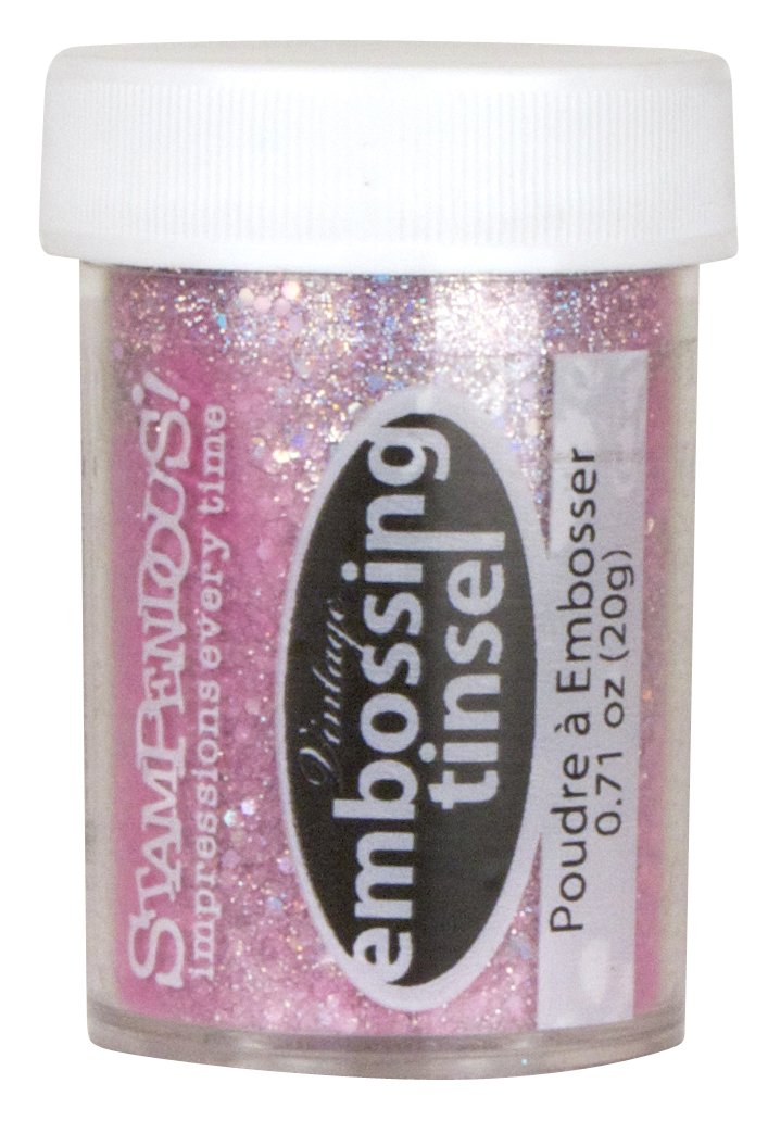 Stampendous Frantage Vintage Tinsel for Arts and Crafts, Pink