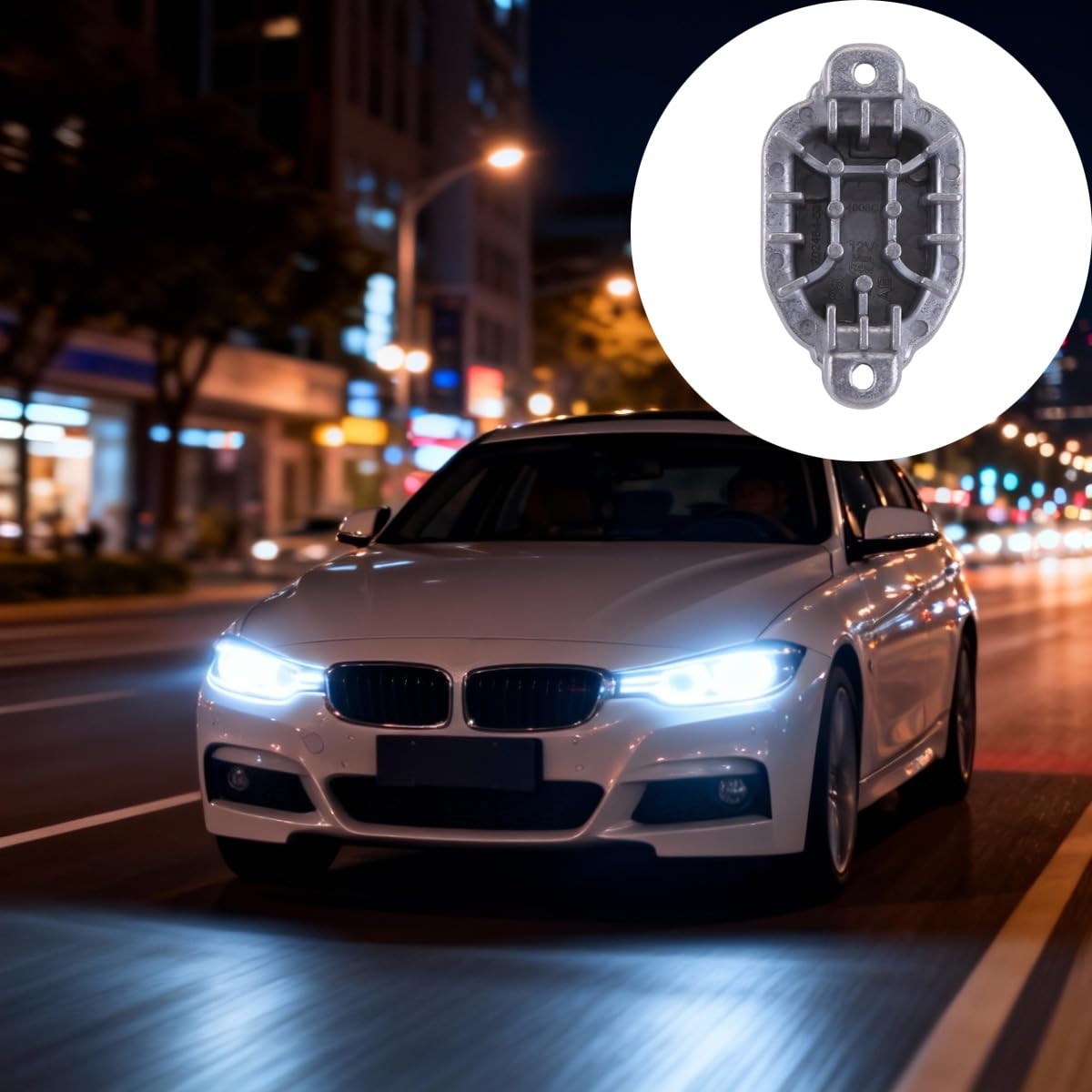 Unità di controllo della zavorra DRL dei fari, modulo di controllo DRL dei fari, adatto per BMW Serie 3 F30 F31 F35 2015-2019, 63117419610 (6 pin)