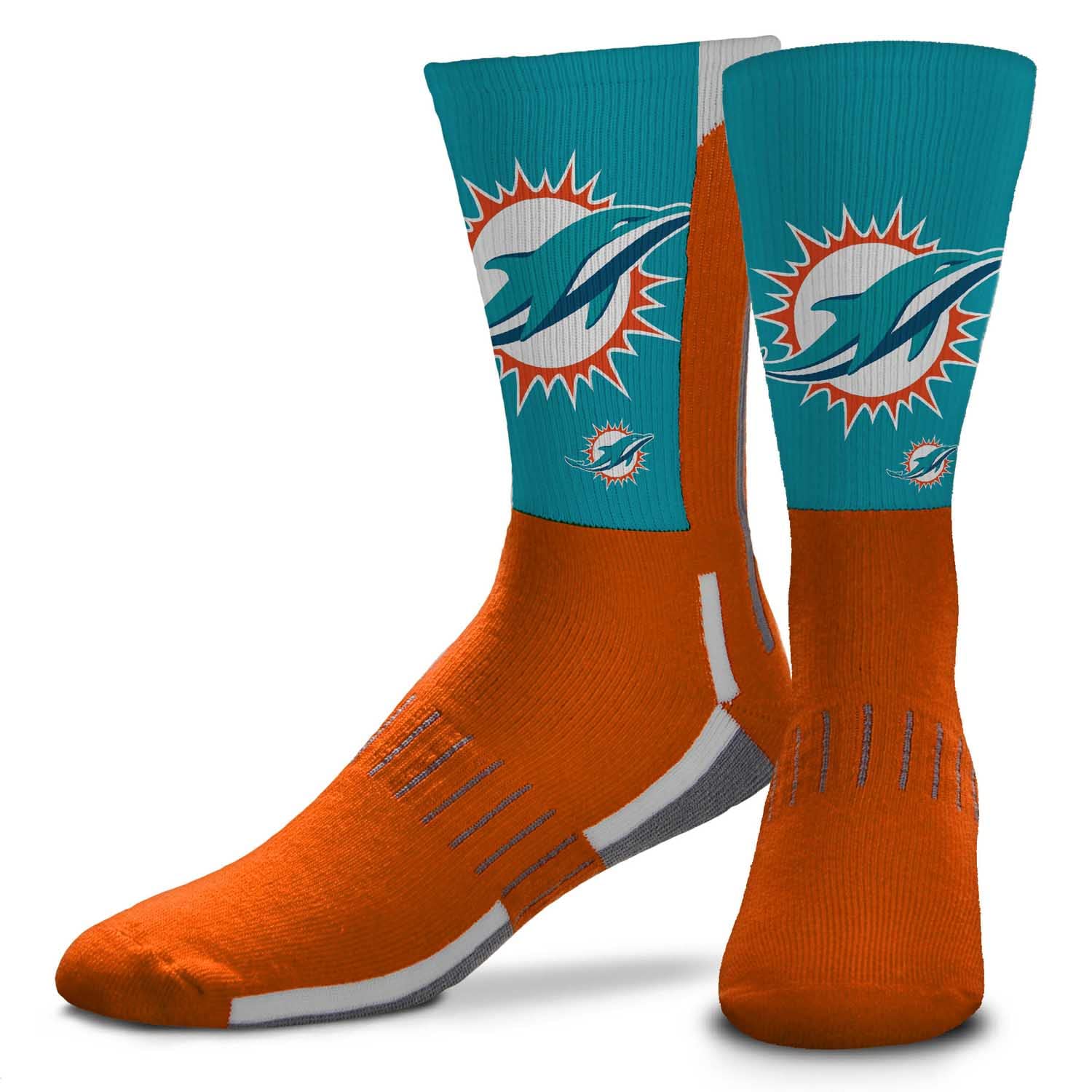For Bare Feet NFL Adult Curve Socks - Game Day Apparel - Machine Washable - Warm & Cold Weather - Comfort and Style for Men