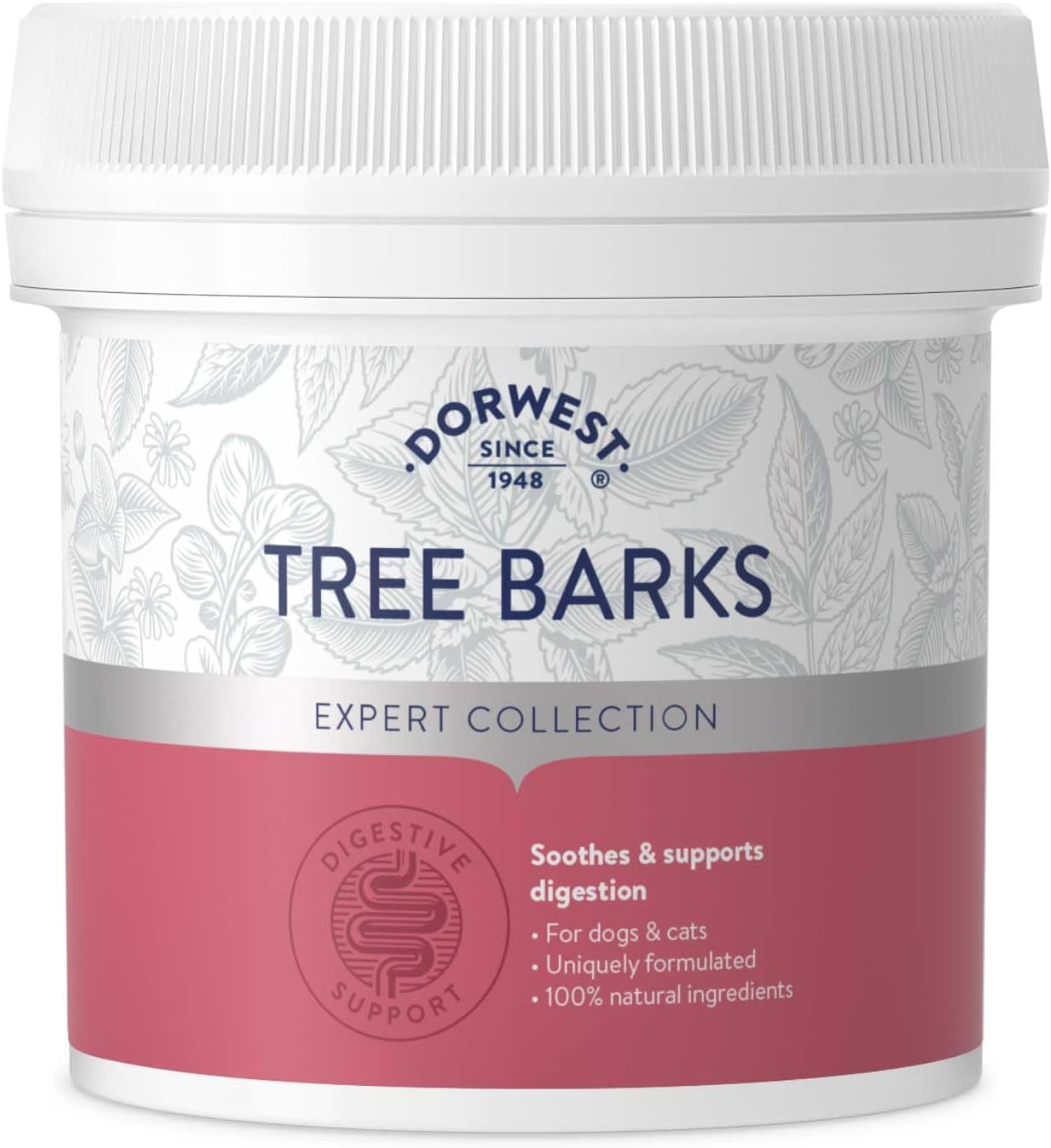 Dorwest Tree Barks Powder for Dogs and Cats, 100g, Slippery Elm Powder – Soothes Digestion & Upset Tummies, Eases Discomfort, Natural Formula