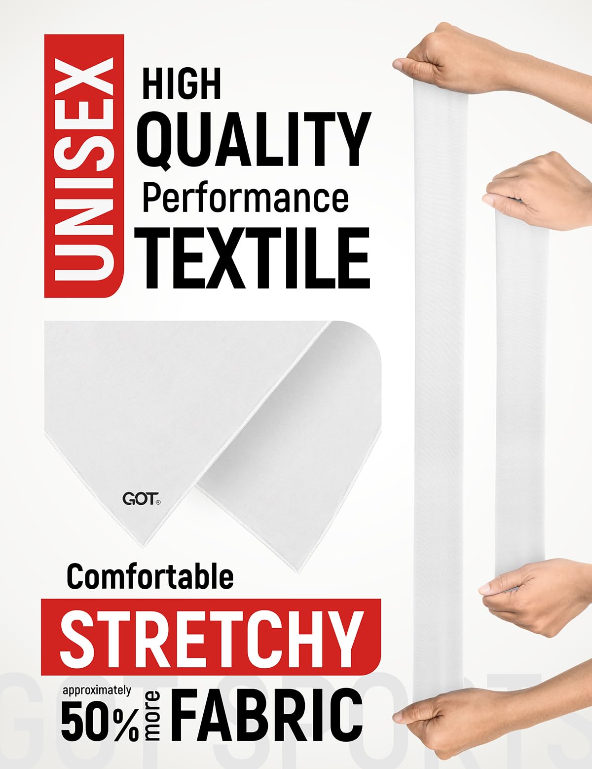 GOT Sports Bandana rinfrescante UPF 50+ per uomini e donne, termoregolazione, traspirante, protezione solare