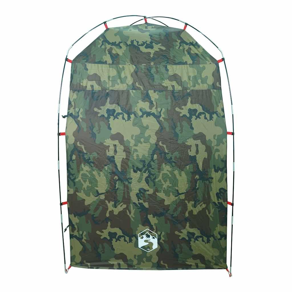 Tente de Douche Camping Camouflage, Cabine d'Essayage Portable et Tente de Toilette Mobile pour Plein Air, Vestiaire avec Sac de Transport, 140 x 140 x 213 cm
