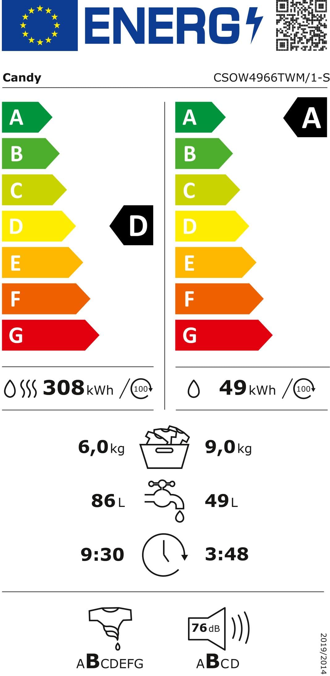 Beko BMT73EW Autonome 7kg Classe D Séchoir à Linge Pose Libre 7kg Ecran Digital 12 Programmes Steam Therapy Moteur 10 ans Blanc - H 84,6 x l 59,8 x P 54,5 cm