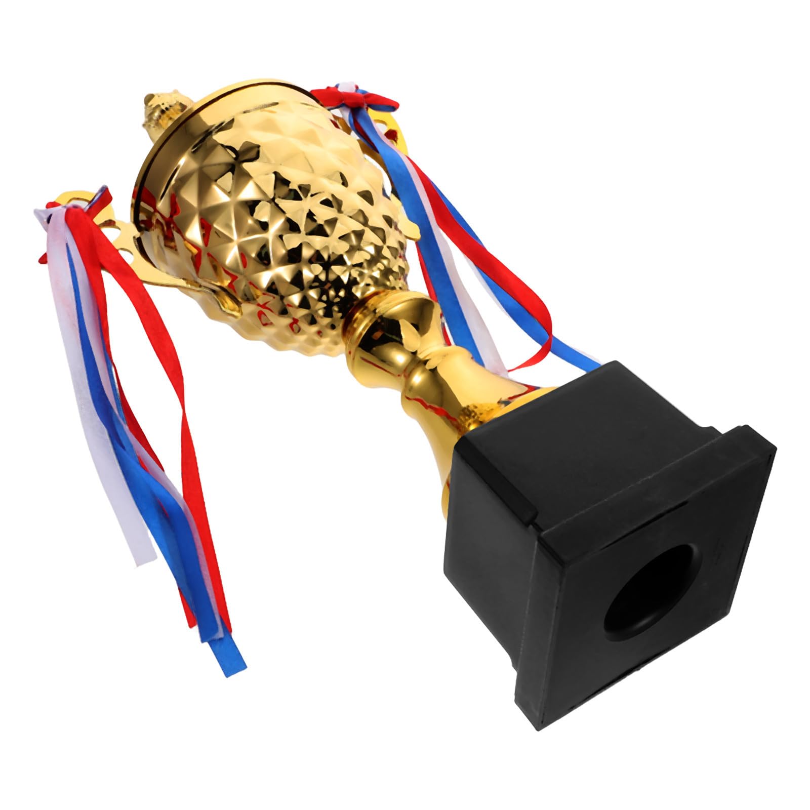POPETPOP Trofeo Resistente al Desgaste y Brillo Duradero Diseño Creativo para Competiciones Deportivas de Metal Naranja para Ceremonias de Premiación y Colecciones