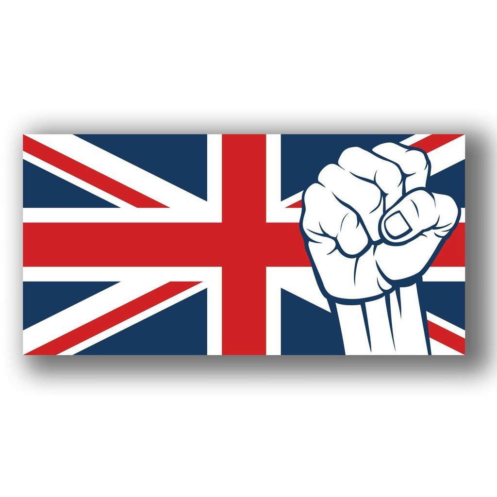2 x 20cm/200mm Union Jack Pride Window Cling Sticker Car Van Campervan Glass #4073