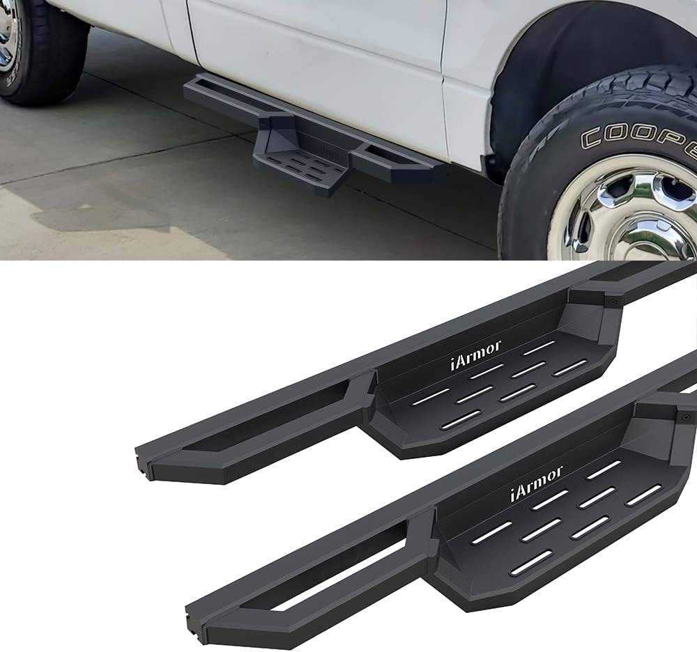 HD Ridez Pocket Drop Steps Armor Compatible with Ford F150 2009-2014 Regular Cab (Nerf Bar Side Steps Side Bars)
