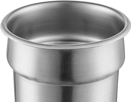 Miniatura 9 de 7 cuartos de galón de acero inoxidable con muescas para verduras insertadas cubierta de sartén - para calentador de sopa y sopa aplicable a catering