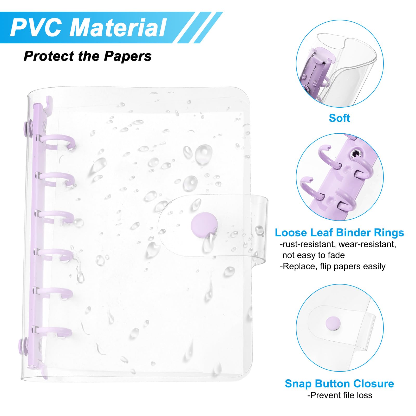 PATIKIL A7 Clear Binder Cover - Image 3