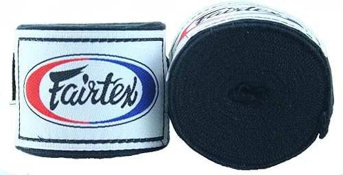 Miniatura 4 de Fairtex BGV1 - Guante negro de 16 onzas + envoltura de mano Fairtex Muay Thai, color negro, 180 pulgadas