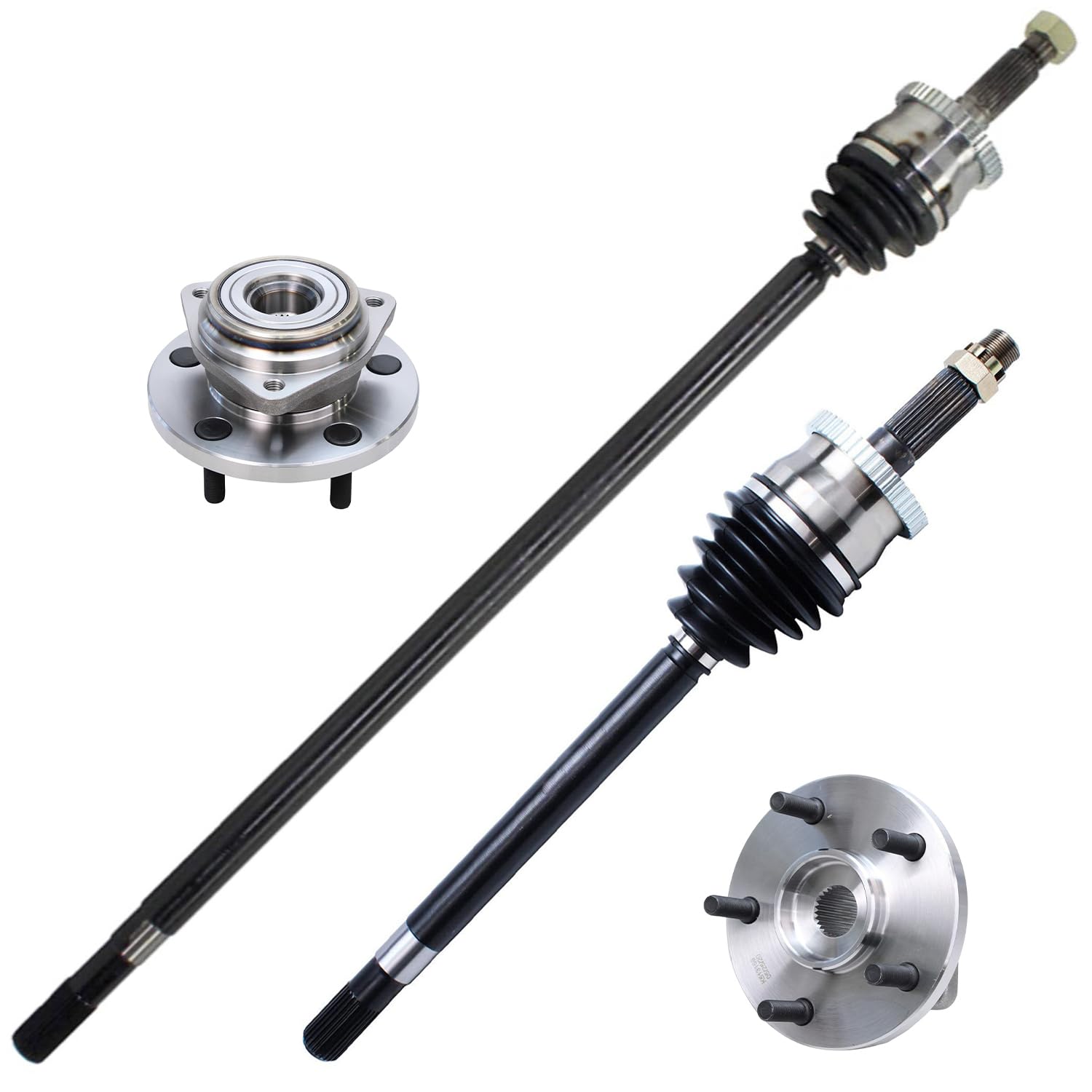 Detroit Axle - AWD Front 4pc CV Axles Kit for 99-04 Jeep Grand Cherokee