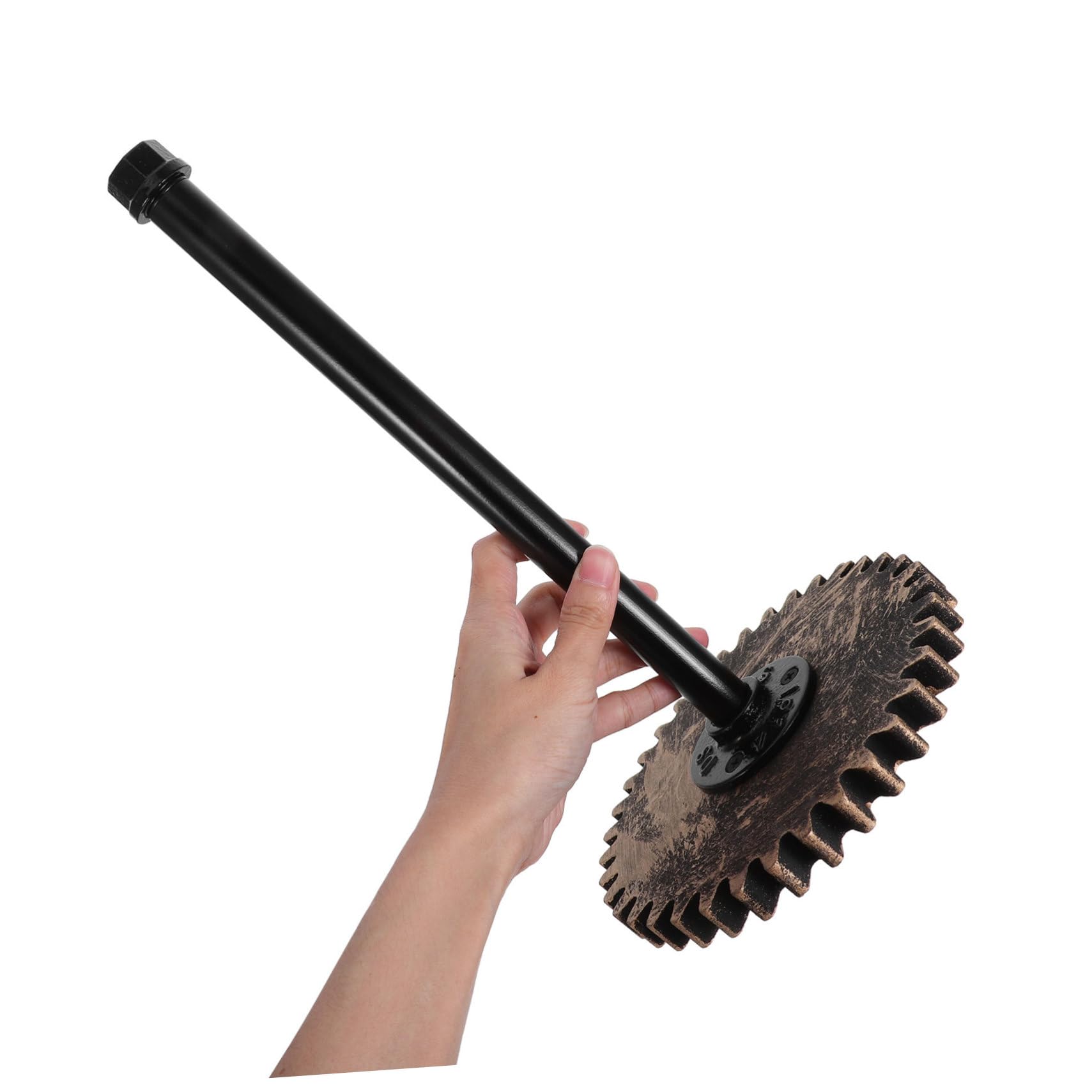 Portarotolo Carta Cucina in Ferro Nero Stile Industriale Vintage | Supporto a Tubo D'acqua, per Spazi Cucina e Bar, Compatibile Pezzi e Pellicola