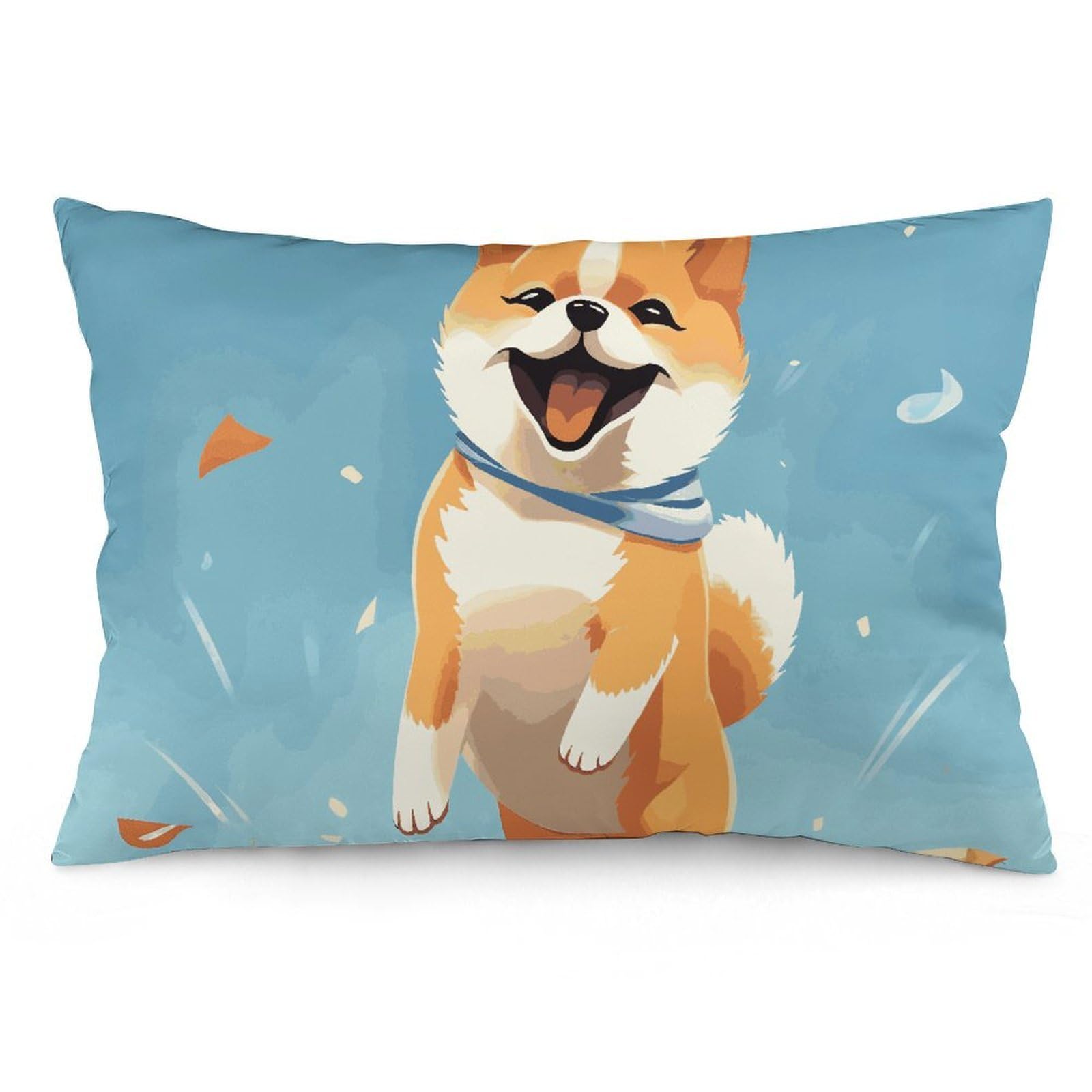 NTVOWPZO 2 Pack Decoration Throw Pillow Covers 12 "x20 Pillowcases Covers Cute Shiba Inu Pillowcases Modern Farmhouse Home Decor Sofa Cushions Covers for Couch Bed Living Room