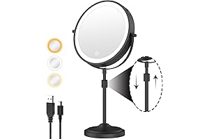 Lighted 10x Magnifying Mirror: Vanity Companion for Flawless Makeup