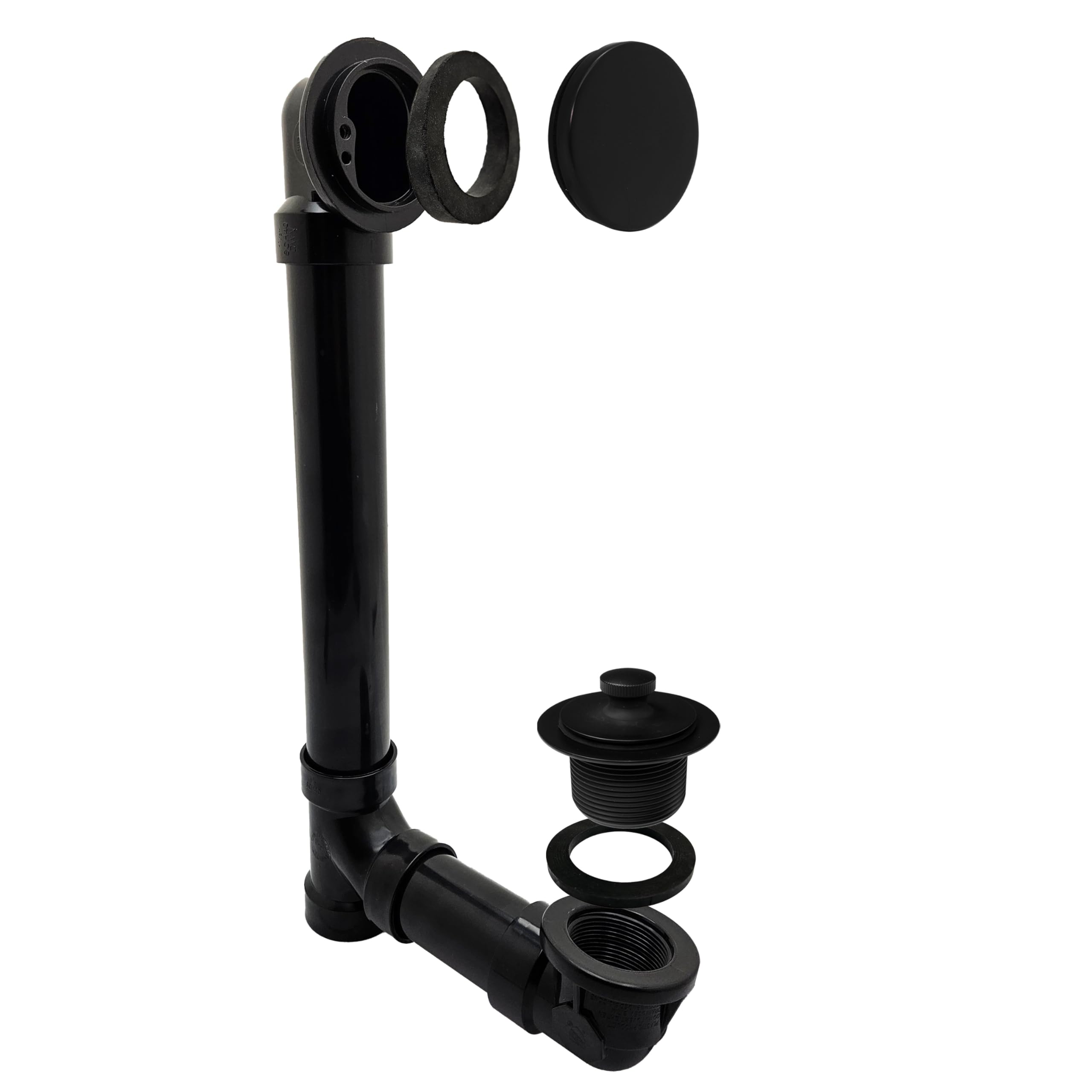 Westbrass 494144H-62 Baño Drenaje Assy, Matte Black, Schedule 40 ABS