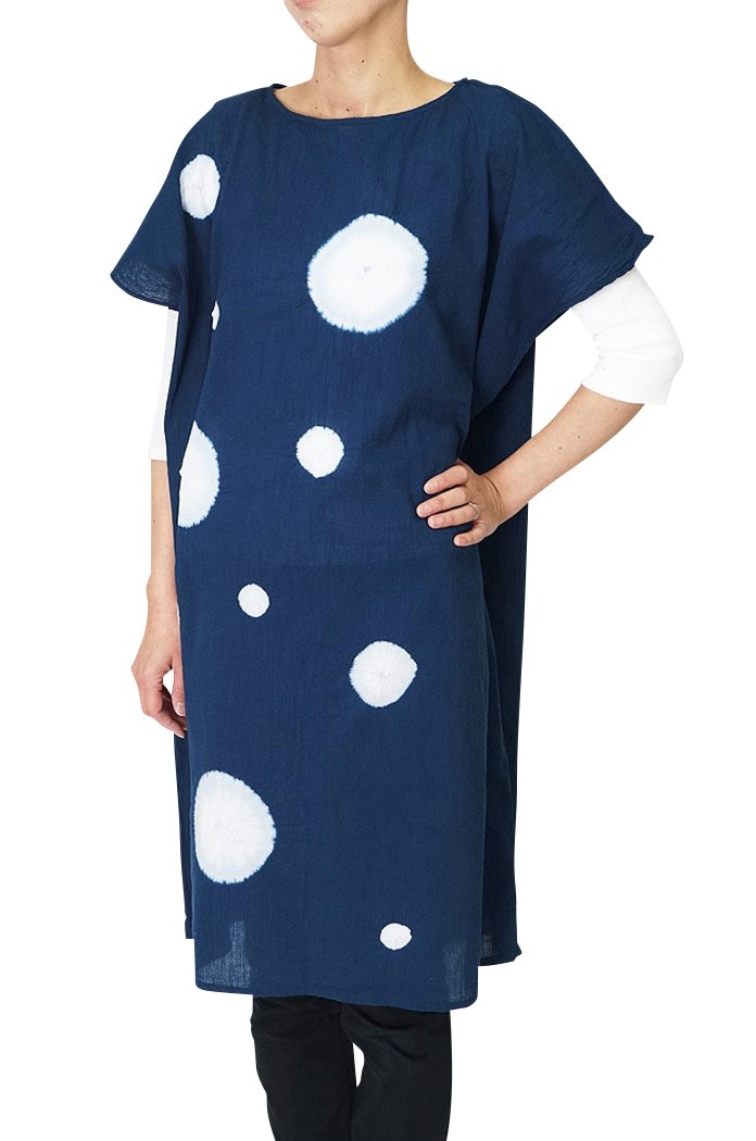 【1005】有松絞り　ふんわり　チュニック ファッション 有松絞の通販 | iichi 日々の暮らしを心地よくする