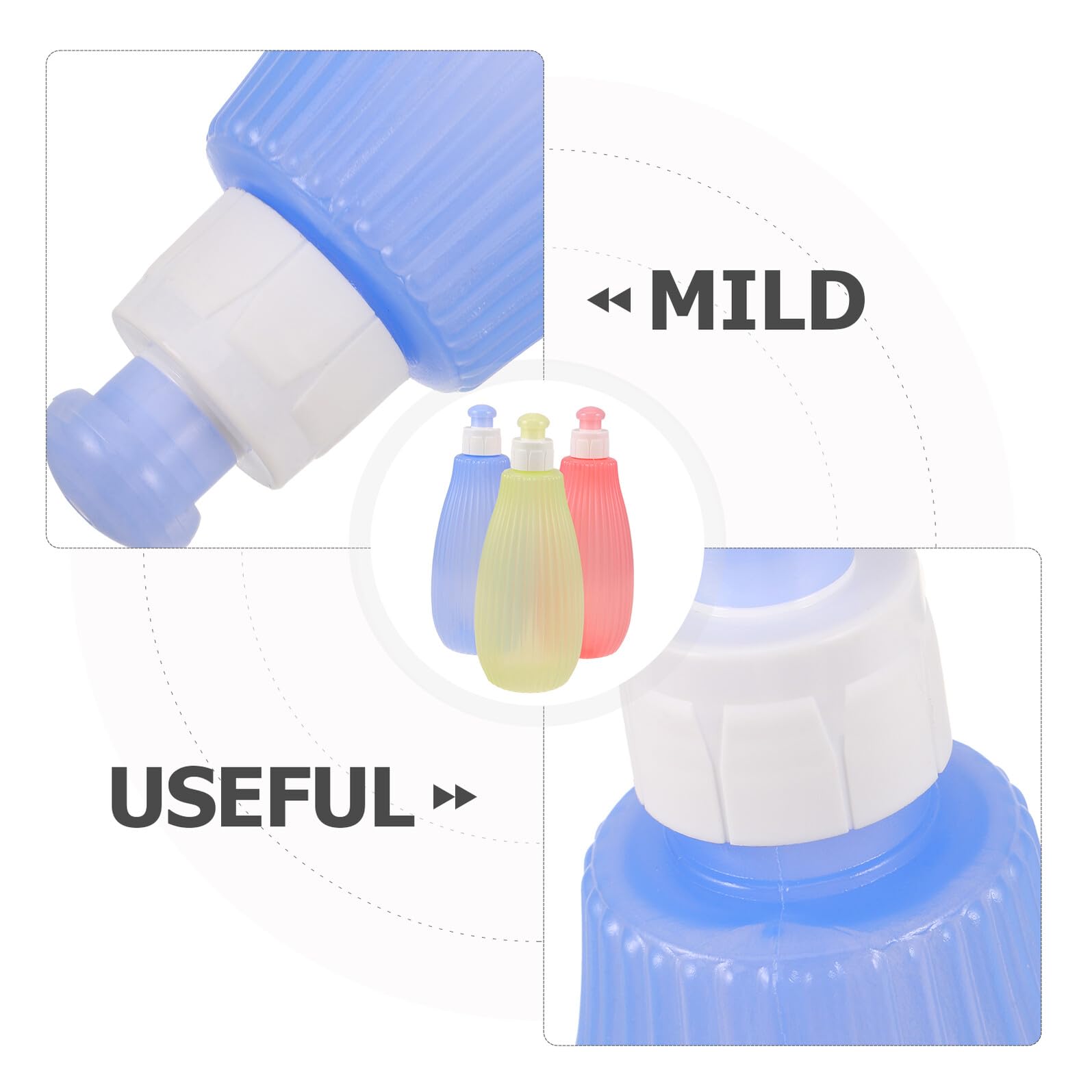 Hohopeti Kit Portátil de 3 Piezas para Limpieza Suave de Glúteos de Bebés Recién Nacidos, Botella de Bidé de 350ml para Cuidado Íntimo en Estancias Nocturnas y Hospital