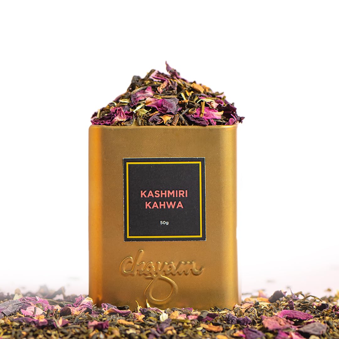 See full amazon price history chart for Chayam Kashmiri Kahwa Green Tea - 50g | Herbal Blend with Saffron, Cardamom, Cinnamon. Cloves, Almond & Rose Petals | Detox Kahwa Tea for Digestion & Metabolism |100% Natural Ingredients Chayam Kashmiri Kahwa Green Tea - 50g | Herbal Blend with Saffron, Cardamom, Cinnamon. Cloves, Almond & Rose Petals | Detox Kahwa Tea for Digestion & Metabolism |100% Natural Ingredients (B0D4ZGG8D2) Amazon Price History, Amazon Price Tracker