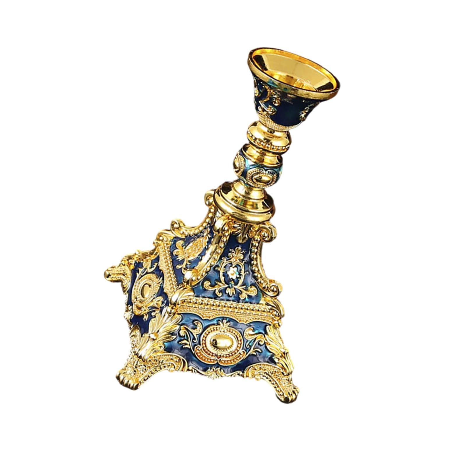 Mekalero Stable Nonslip Stand European Styles Home Decors Zincs Alloy Taper Candlestick Holders for Table Centerpieces Taper Stand