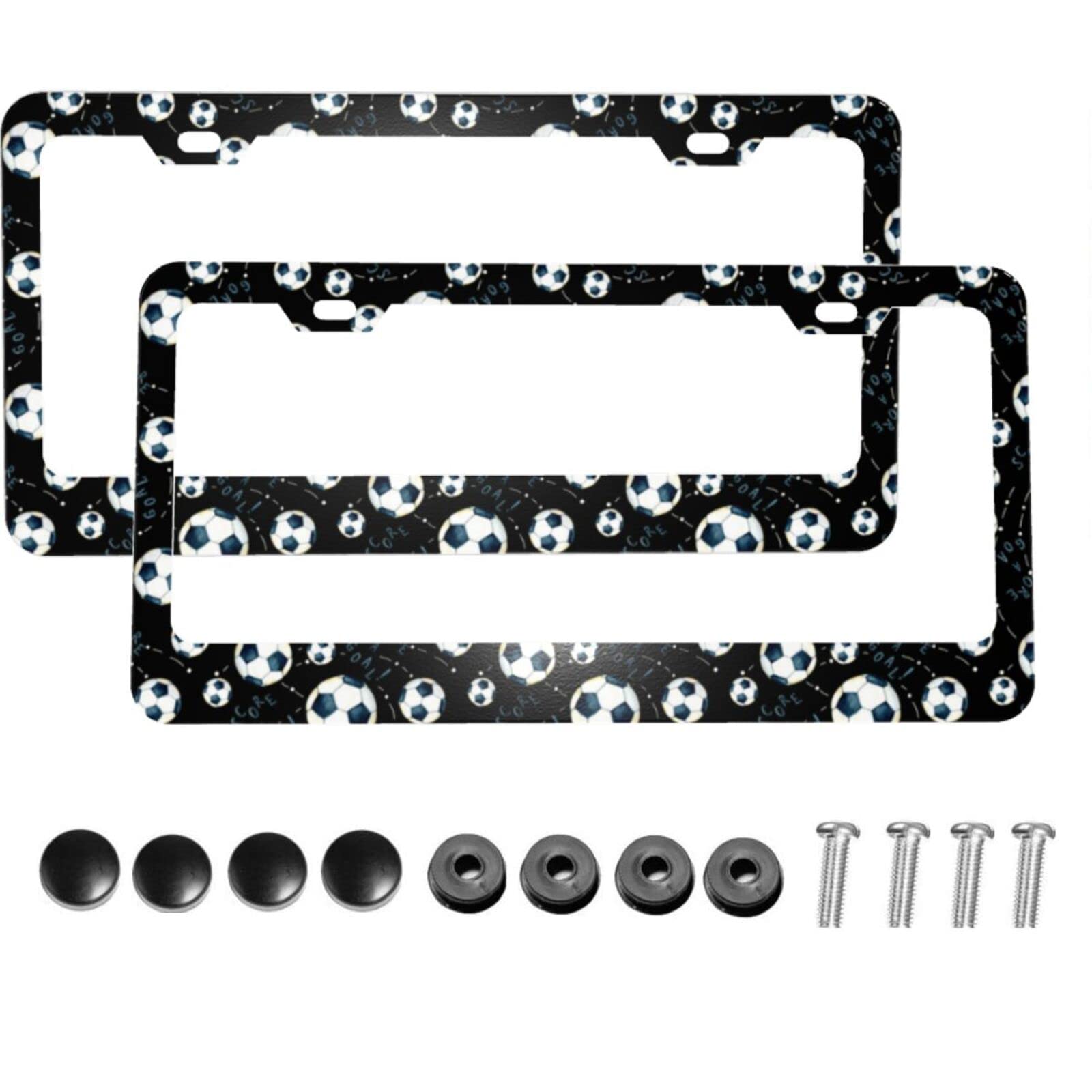 Sell License Plate Frame Screws Fasteners Black Screw Caps Set New In - Foto 7