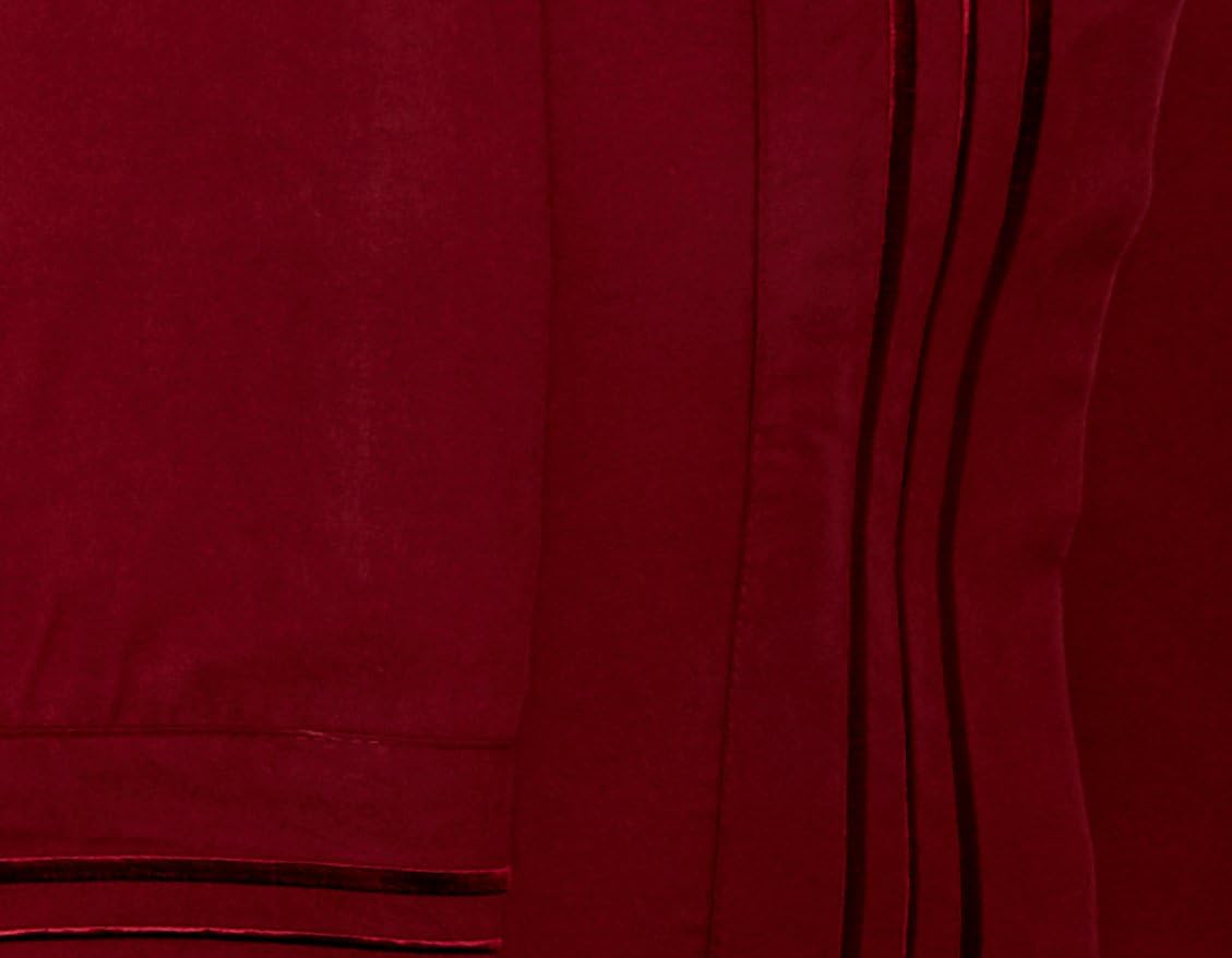 Elegant Comfort 1500 Premier - Wrinkle Resistant - Hotel Quality Ultra Soft Luxurious 4 pcs Bed Sheet Set, Deep Pocket Up to 16" - Many Size and Colors, King, Burgundy