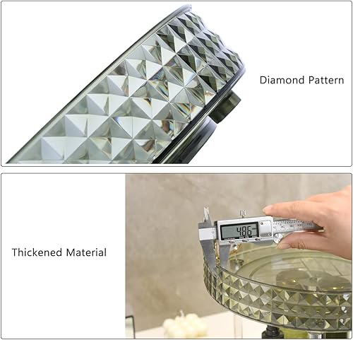 Miniatura 5 de Organizador de maquillaje giratorio, 2 niveles, organizador de cuidado de la piel de gran capacidad, organizador de perfume acrílico, almacenamiento