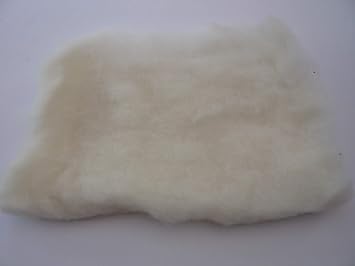 Carded Wool Batts - Core Wool (200g, White)