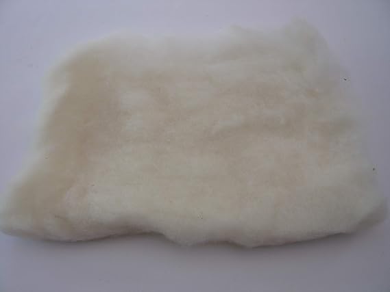 Carded Wool Batts - Core Wool (200g, White)