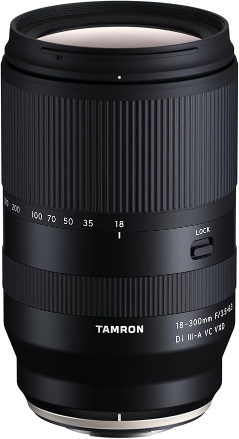 Tamron Objetivo para Fujifilm 18-300 mm F/3.5-6.3 Di III-A VC VXD, Negro