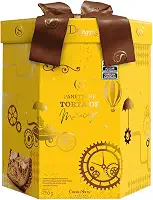 Panetone Dreams Torta de Maracujá Cacau Show Recheio Duplo Recheio de Trufa Branca e Maracujá e conta com gostas de chocolates 750g