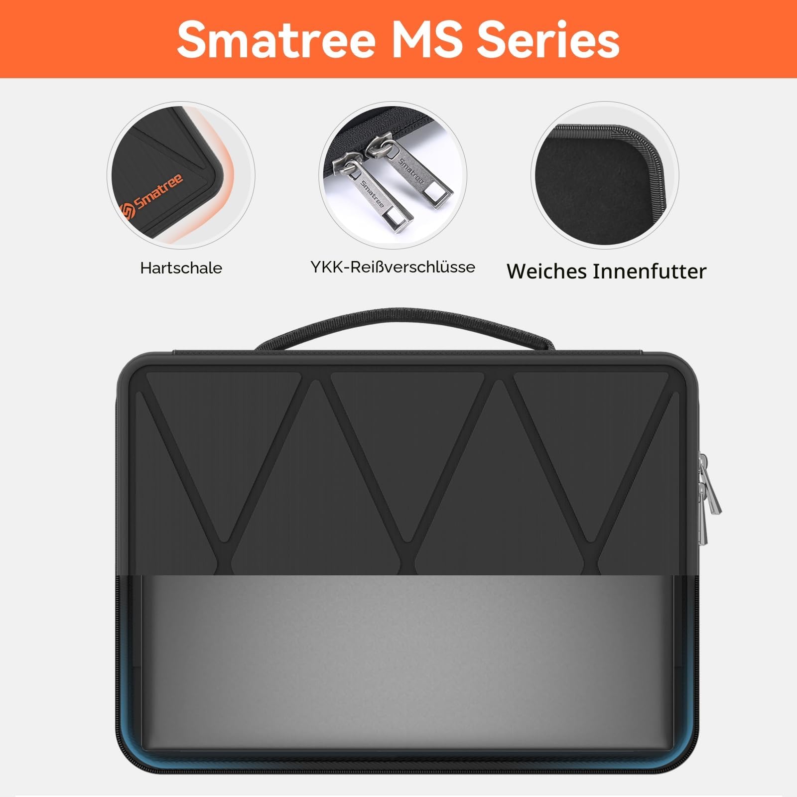 Smatree MS89 Hard Eva Schutzhülle mit Ständer Kompatibel für 15,6 Zoll ASUS TUF Gaming F15/A15, für TUF Dash F15 2022/2021, 16 Zoll TUF Gaming A16 2024/2023, ASUS Zenbook Pro 16X OLED UX7602 case