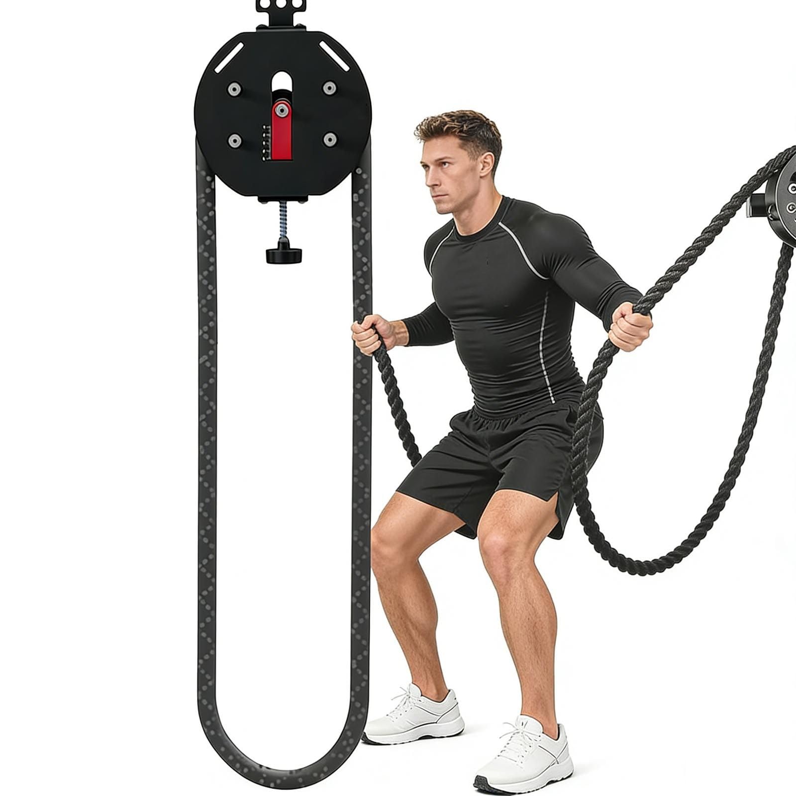Endlosseil-Trainer Endless Rope Trainer 2026 Upgrade:Tragbares Kabelzugsystem FüR Das Heim-Fitnessstudio-Verstellbarem Widerstand FüR GanzköRper-Arm-RüCkentraining Sowie Krafttraining