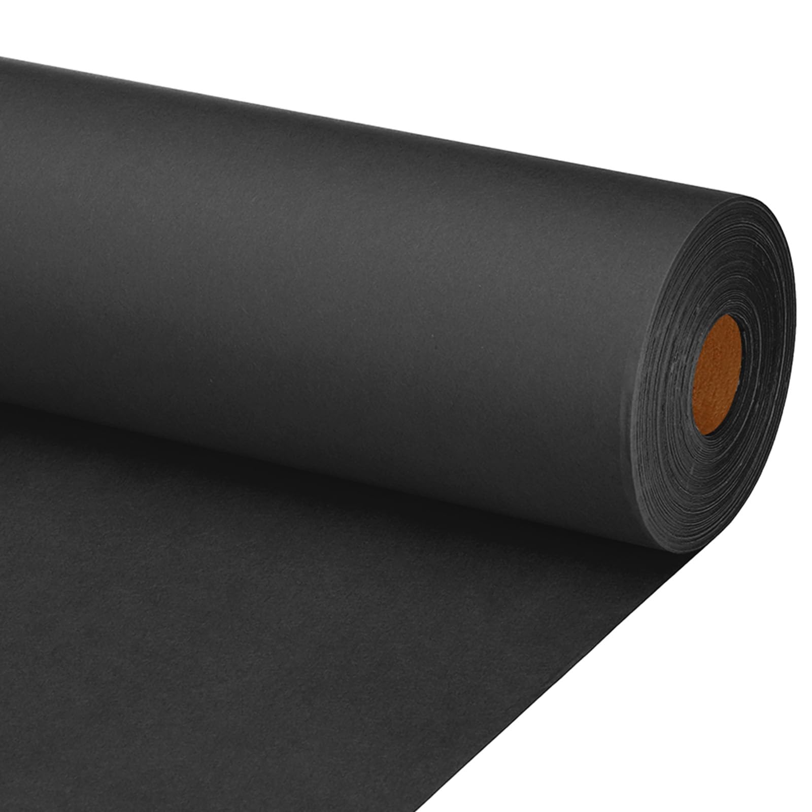 PATIKIL Zeichenpapierrolle 50cm x 40m Zeichenpapier 80 g/m² Papierrolle Kraftpapier Malpapier Skizzenpapier Bastelpapier für Staffelei Malen Handwerk Geschenkverpackung Schwarz