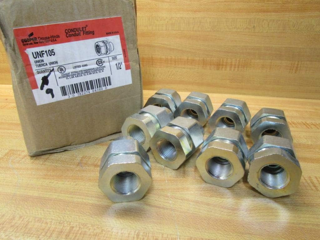 Cooper UNF105 1/2" Female Union Conduit Fitting (Pack of 9)