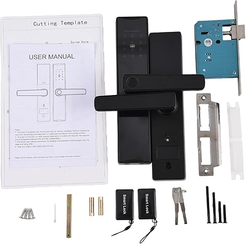 Miniatura 9 de Tuya Smart Lock Cerradura de huellas dactilares Cerradura de puerta Cerradura de puerta con teclado Cerradura de puerta con manija Huella digital