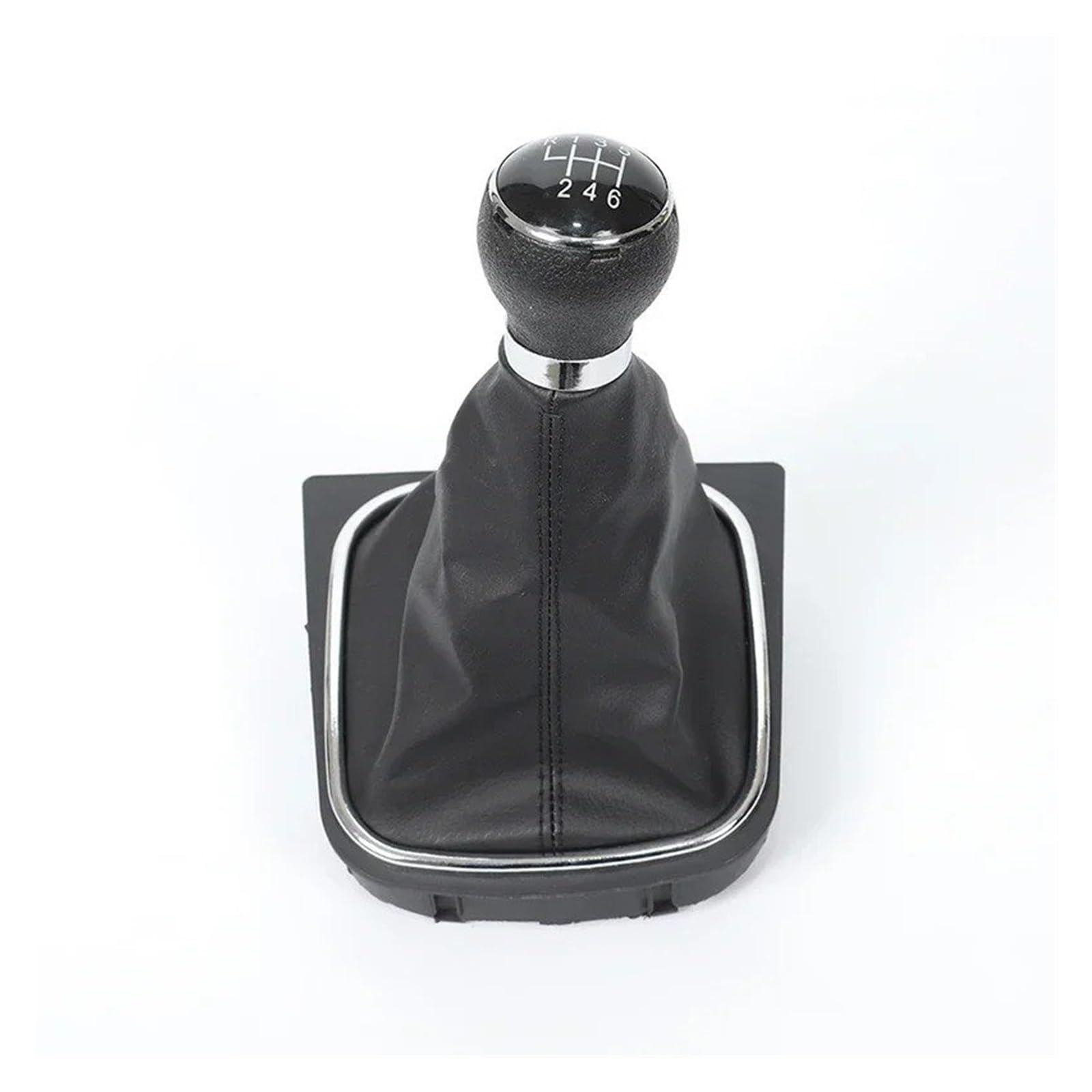 SAUANMNKTP Gearshift Knob for VW for Golf 6 for Jetta MK6 2010-2014 5 Speed Stick Gear Shift Knob(6 Speed Black Line)
