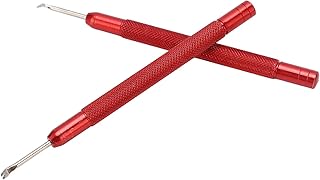 Zerodis ウォッチハンドリムーバー 軽量な アルミニウム合金製 ウォッチハンド取り外し用ツール 2個セット ウォッチ修理に最適 用途:ウォッチ修理家庭用 深紅色 [家庭用時計店時計修理店]