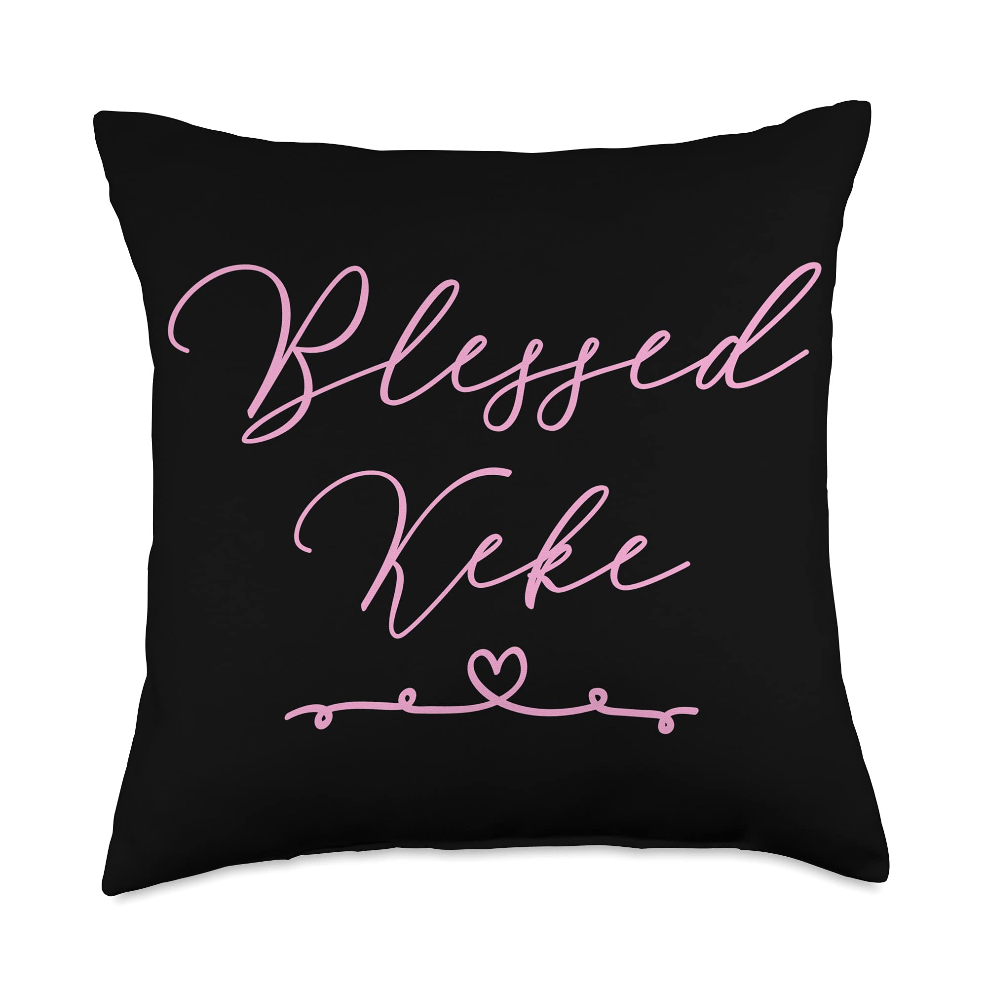 Blessed Keke Throw Pillow