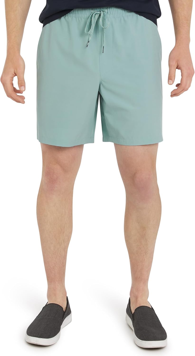 Quiksilver Men's Regular Fit Stretch Waist Water Friendly Active Hybrid Shorts (S-XXL)