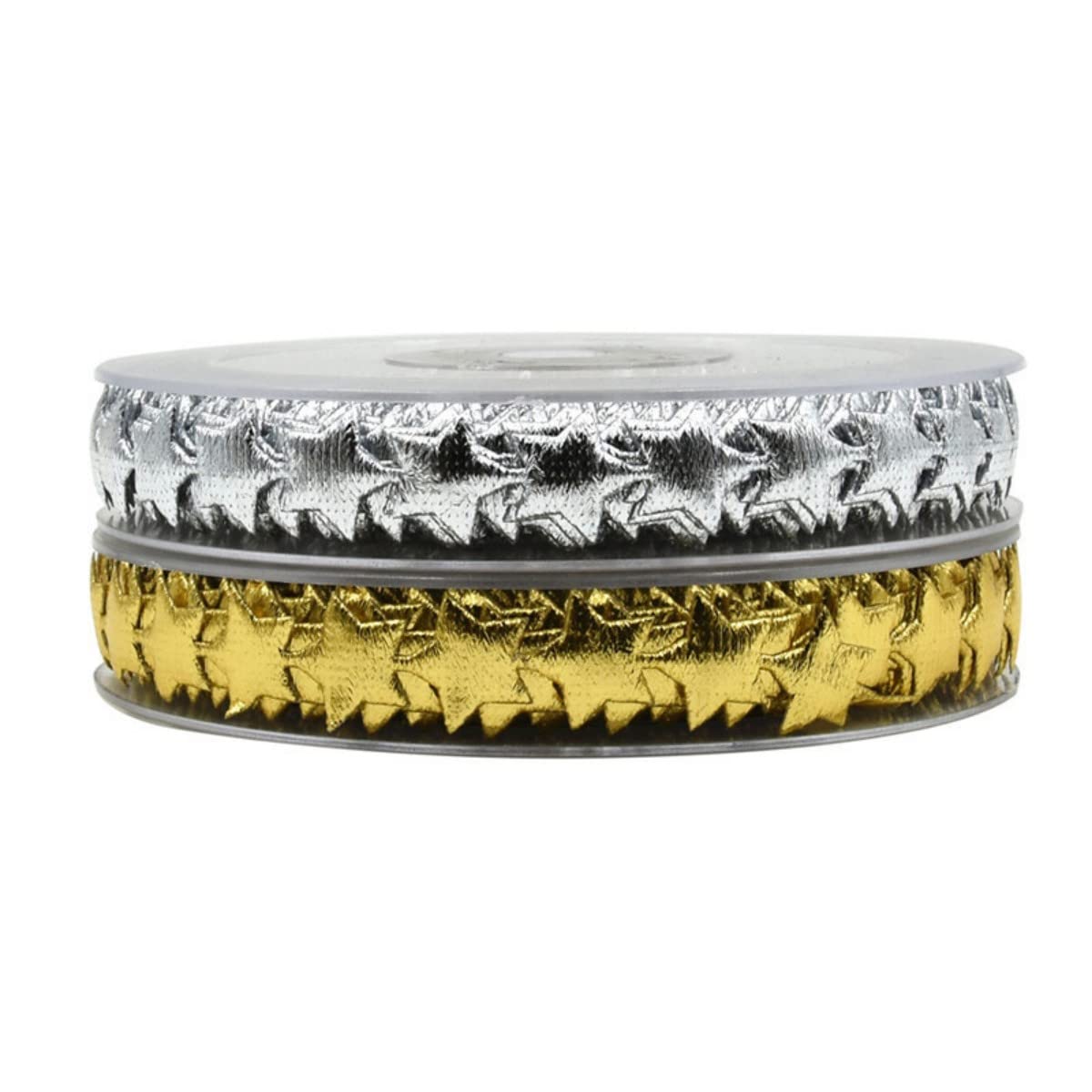 Set aus transparenten Bändern, 15 M Band Aus Glitzerndem Polyester In Spitzenform, Glänzendes DIY-Bastelband for Geschenkverpackungen