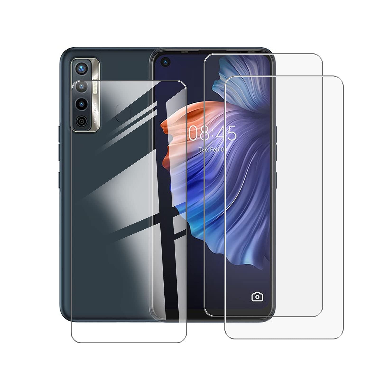 3 Pack Screen Protector for Tecno Camon 17 (6.6"),9H Hardness - HD - 2.5D Edge - Bubble Free - Scratch Resistant Protective Film Tempered Glass for Tecno Camon 17
