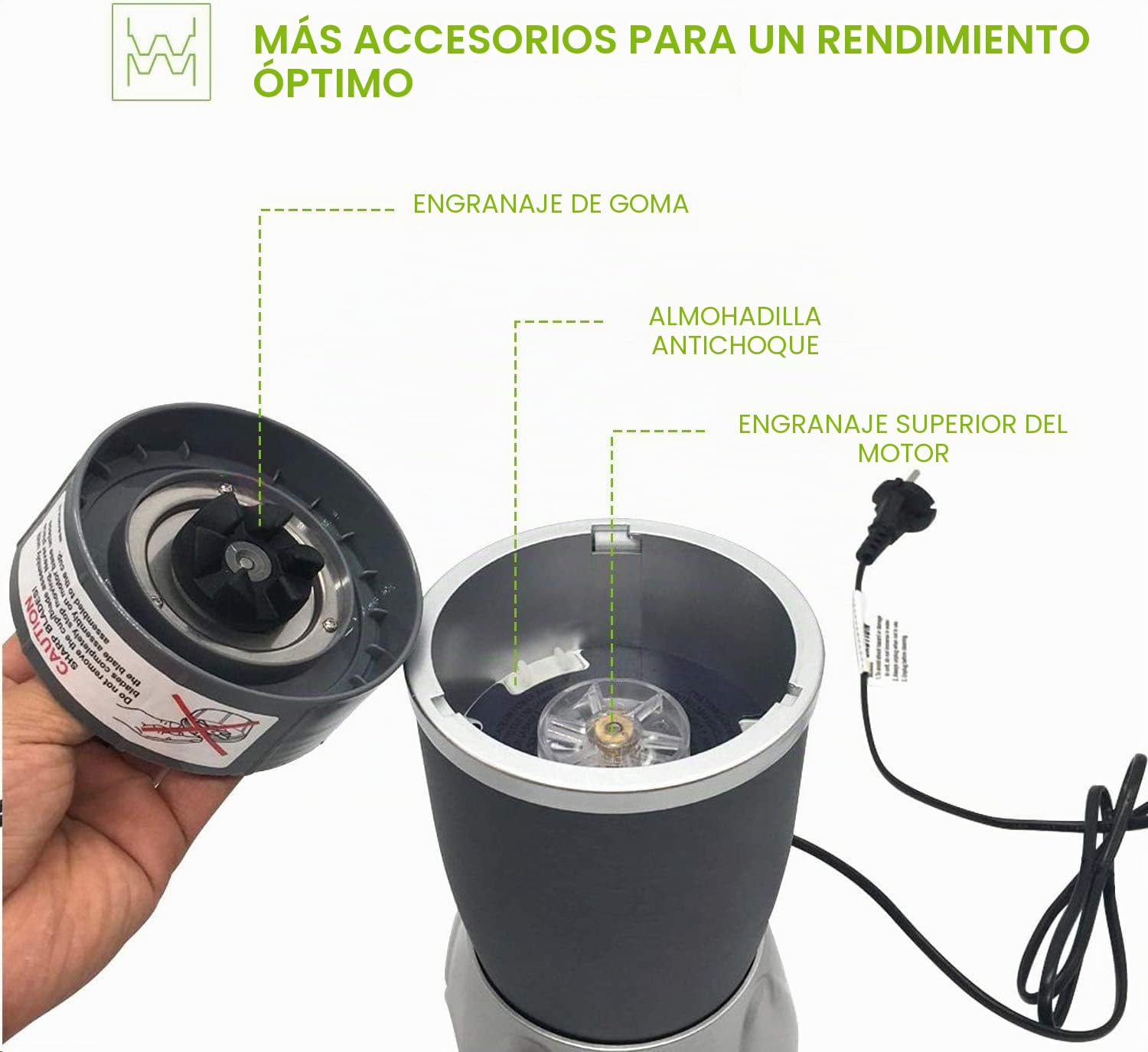 7 piezas de repuesto para batidora, extractor de licuadora, hoja cruzada compatible con Nutribullet 600 W y Pro 900 W