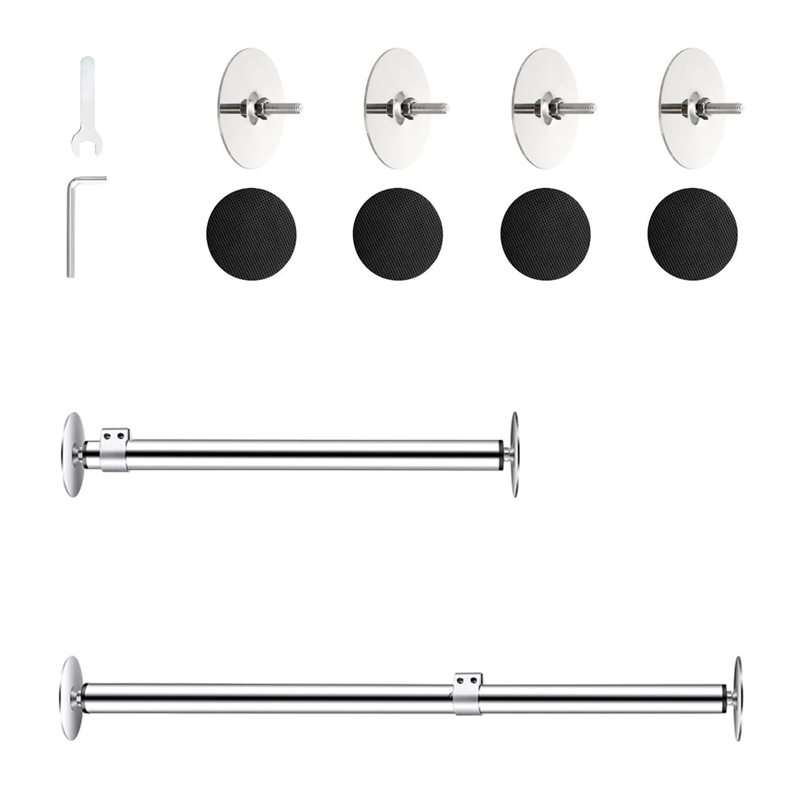 NVOQILIN 2 Piece Removable Sink Mounting Bracket Sturdy Adjustable Kitchen Sink Holder Perfect for Undermount Basin Installation Simple Parenthesis