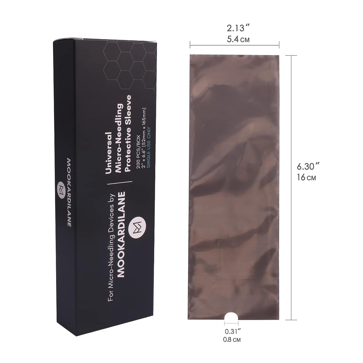 MOOKARDILANE Derma Care Pen Covers Sleeves Tattoo Pen Covers 200pcs Disposable Black Microneedling Pen Protective Bag Cartridge Sleeves Filter Tattoo Handles Sleeves Filter Pen Type Bag